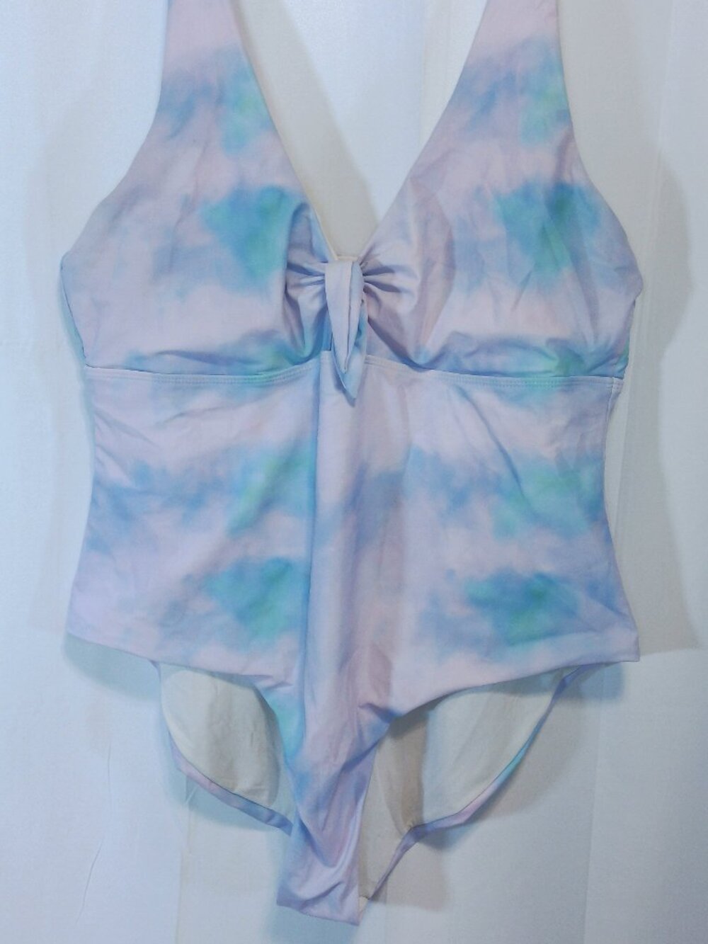 Shein Watercolor Modest Tie-Dye One-Piece Swimsuit - Size 3XL